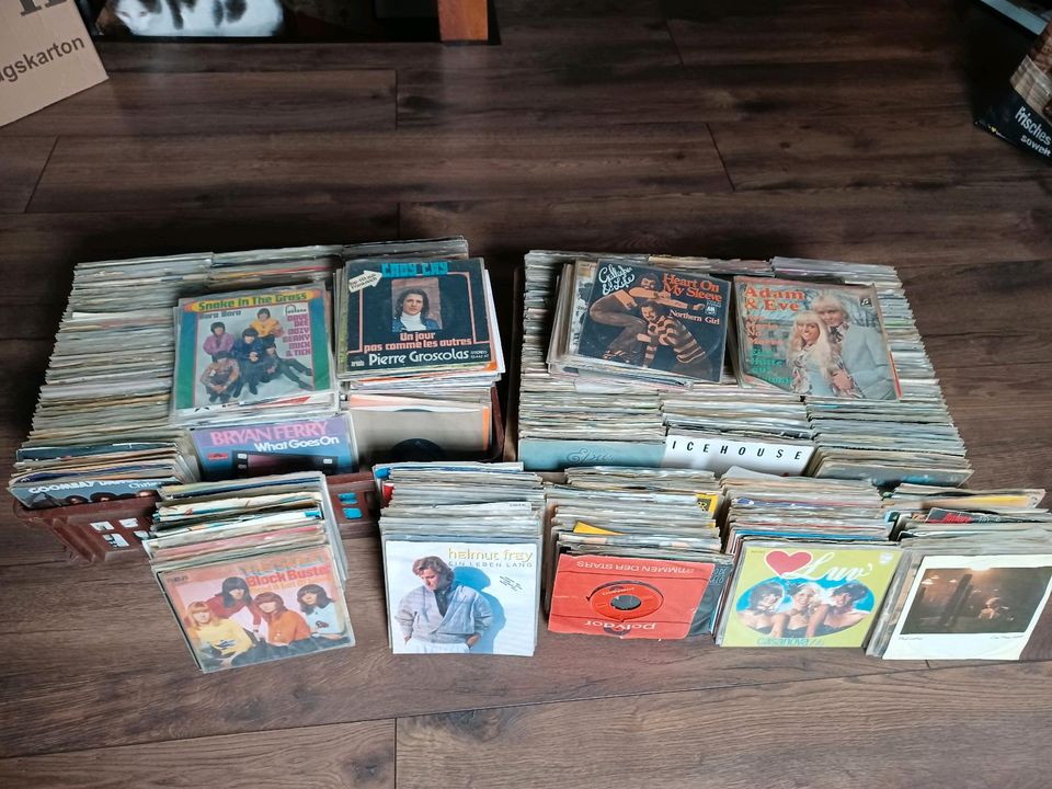 Schallplatten Singles Konvolut in Bremen