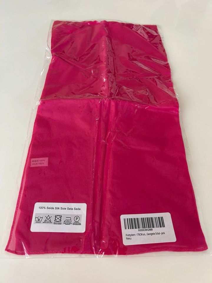 NEU - 4x Schal Seide türkis rot pink gelb 176 cm in Köln