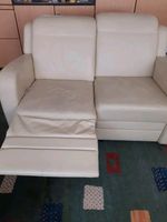 Sofa Leder beige Bayern - Freising Vorschau