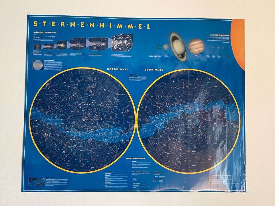 Sternenhimmel-Karte-Poster in Schweinfurt