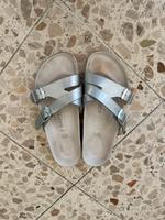 Birkenstock • Silber Riemen • Größe 37 Nordrhein-Westfalen - Leverkusen Vorschau