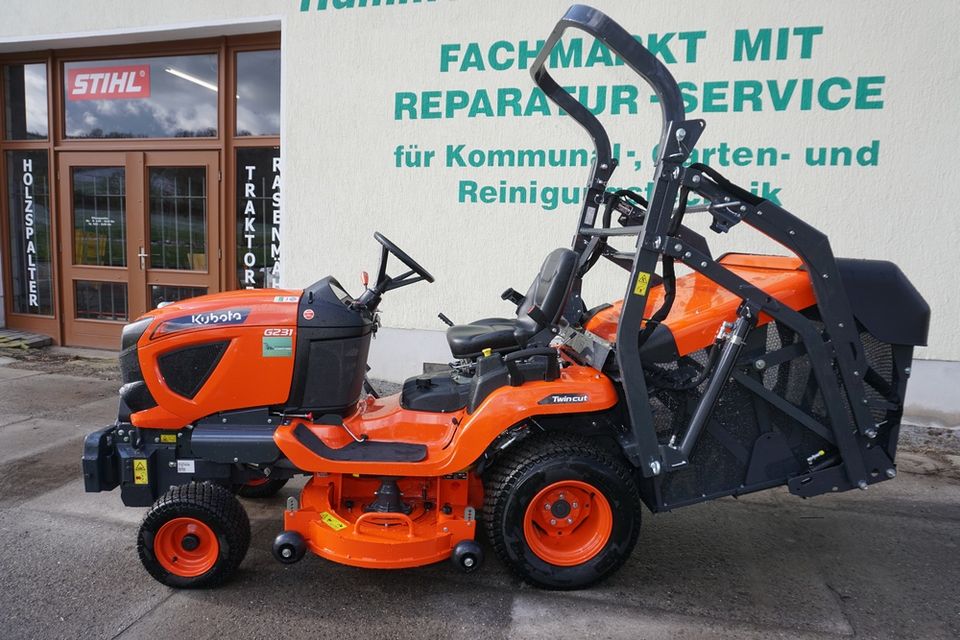 Kubota G231 HD Rasentraktor, Aufsitzmäher in Kreischa