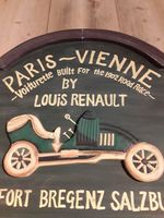 Vintage, Wandbild, Holz, Paris-Vienna, 1902, Louis Renault Nordrhein-Westfalen - Bönen Vorschau