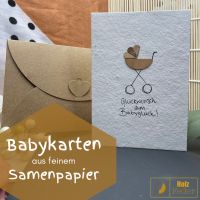 einpflanzbare Karten aus Samenpapier - Baby Glückwunschkarten Bayern - Augsburg Vorschau