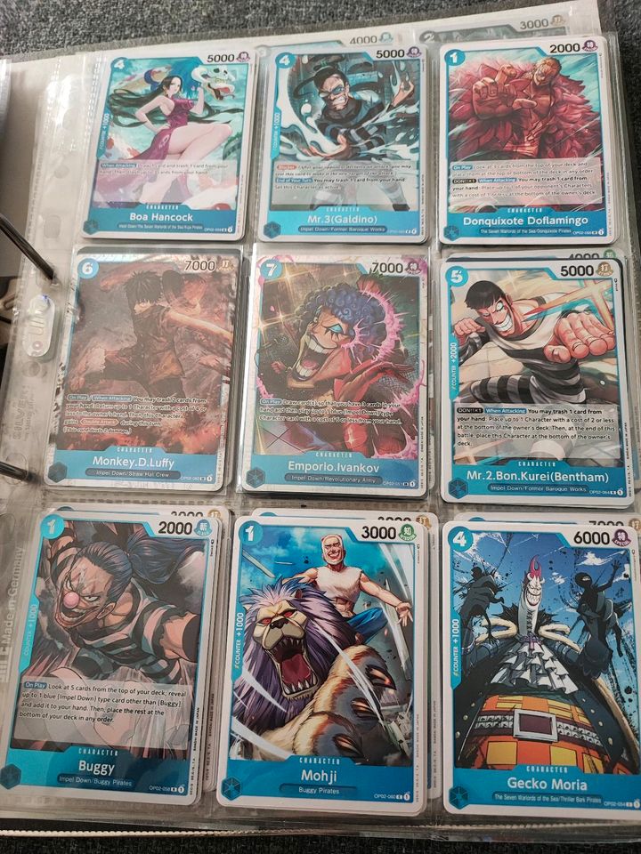 One Piece TCG Blaue Karten BESCHREIBUNG LESEN in Neuss