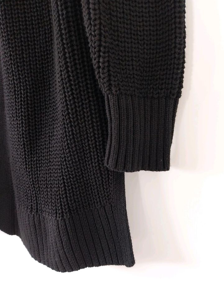 GAP Strickjacke Cardigan XS S 34 36 schwarz Baumwolle Grobstrick in Jork