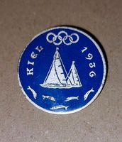 Rarität alter Pin Anstecker Besucher Olympische Spiele 1936 Kiel Nordrhein-Westfalen - Hiddenhausen Vorschau