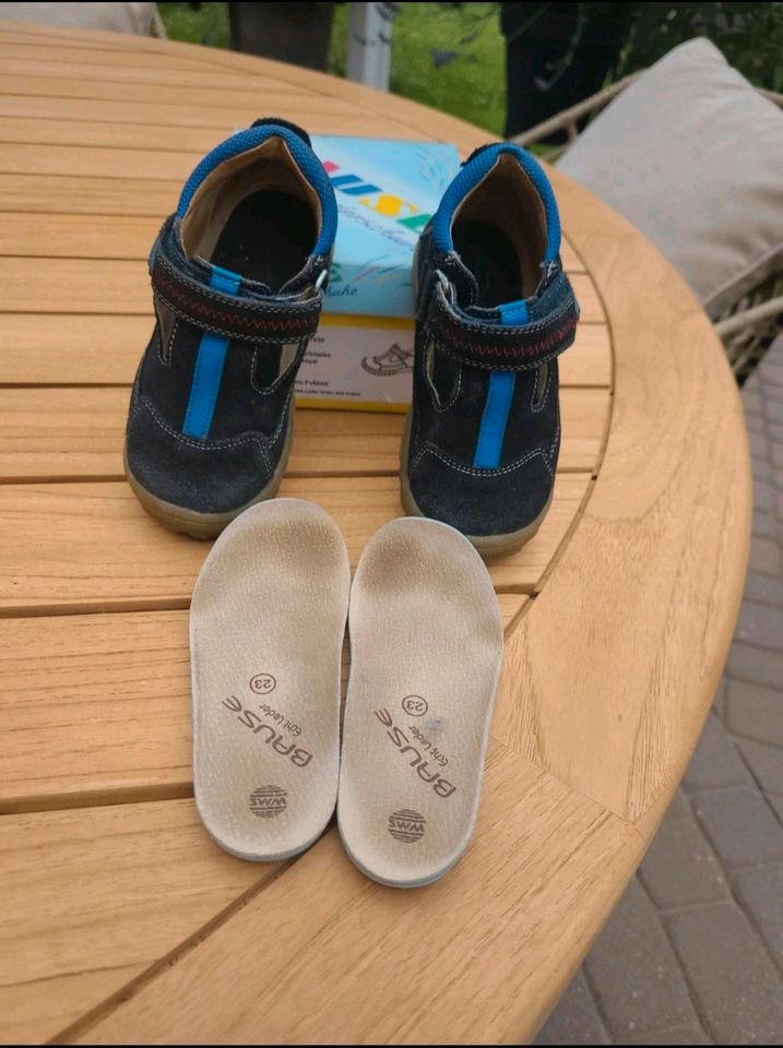 Sandalen blau echtes Leder 23 Bause Halbschuh in Goch