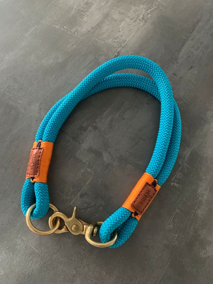 NEU HUNTER Oss Petrol M-L 50cm Halsband Halsung in Radevormwald