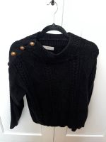 Schwarzer Strick-Pullover mit Knöpfen Berlin - Spandau Vorschau