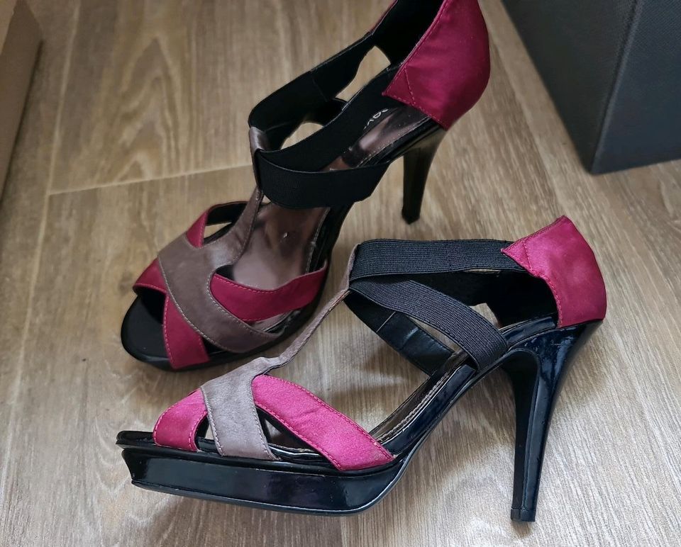 NEXT Pumps/ High Heels, Sandalette mit Schnürung, beig Gr. 39 in Halberstadt