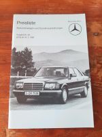 Mercedes Benz Preisliste Nr. 29 gültig ab 24.03.1980 Baden-Württemberg - Emeringen Vorschau