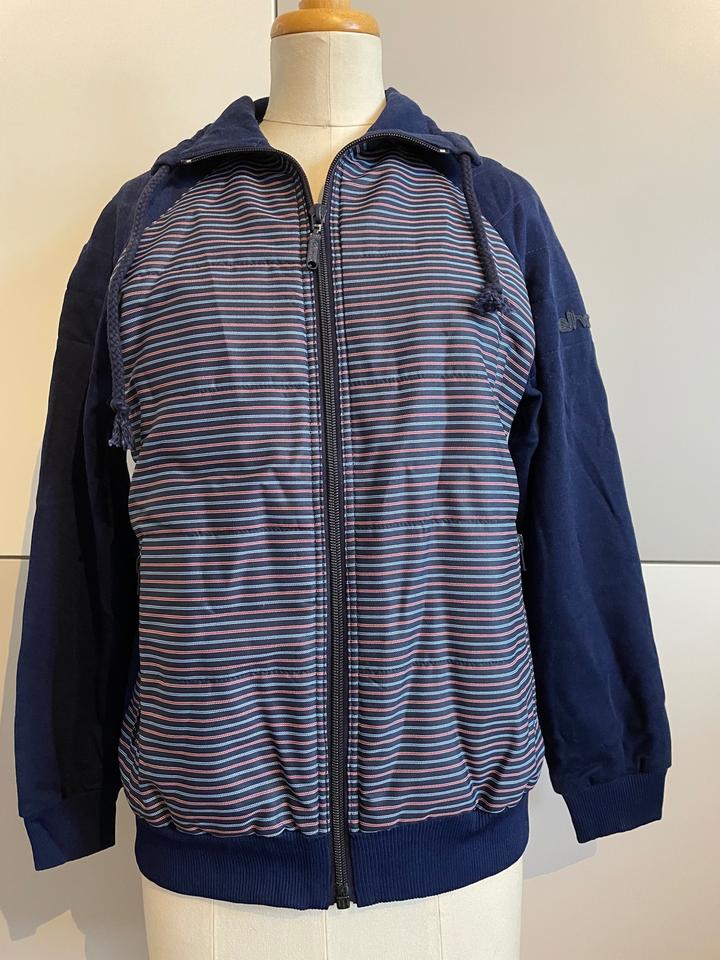 elho Jacke Retro, Freizeit- Sport, Gr.40, Blau getreift,Kapuze in Hanau