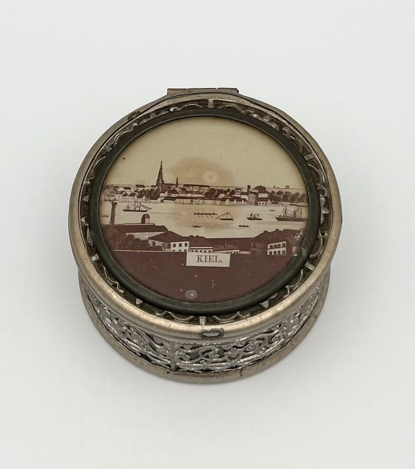 Antike Pillendose Schmuckbox Kiel Silber Vintage Schatulle RAR in Schwerin