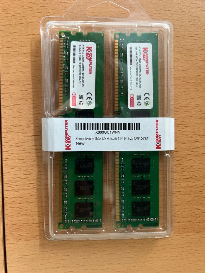 16 GB PC3-12800 1600Mhz DDR3 (2x 8GB Riegel) in Rühen