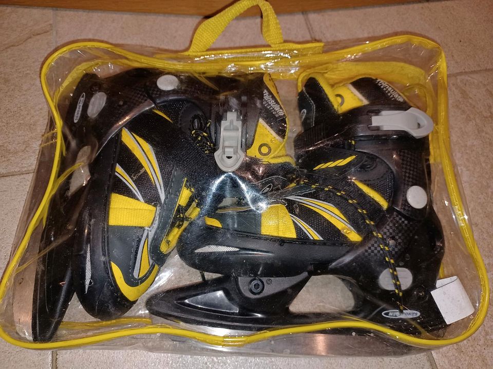 Schlittschuhe 29 30 31 32 Hockey Schuhe Kinder Tasche verstellbar in Goldenstedt