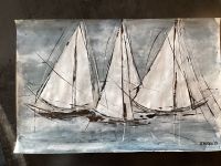 Acrylbild, Segelboote, Unikat/Original Nordrhein-Westfalen - Bocholt Vorschau