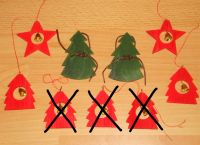 Baum-Schmuck Holz TANNEN+STERNE+Glöckchen rot Advent/Weihnachten Köln - Chorweiler Vorschau