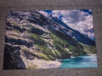 Fotoleinwand Schweiz Bergsee Alpen Dekoration Ferienwohnung Bayern - Oberreute Vorschau