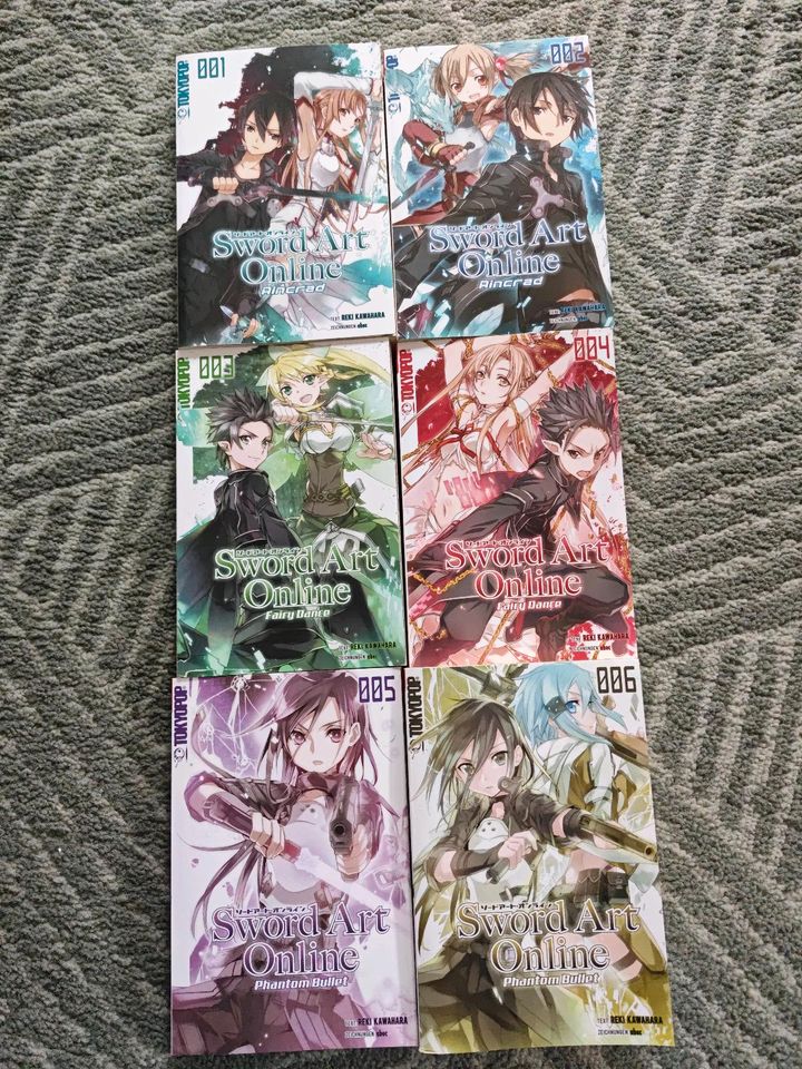 Sword Art Online Manga Light Novel 1-6 Aincrad, Fairy Dance in Düsseldorf