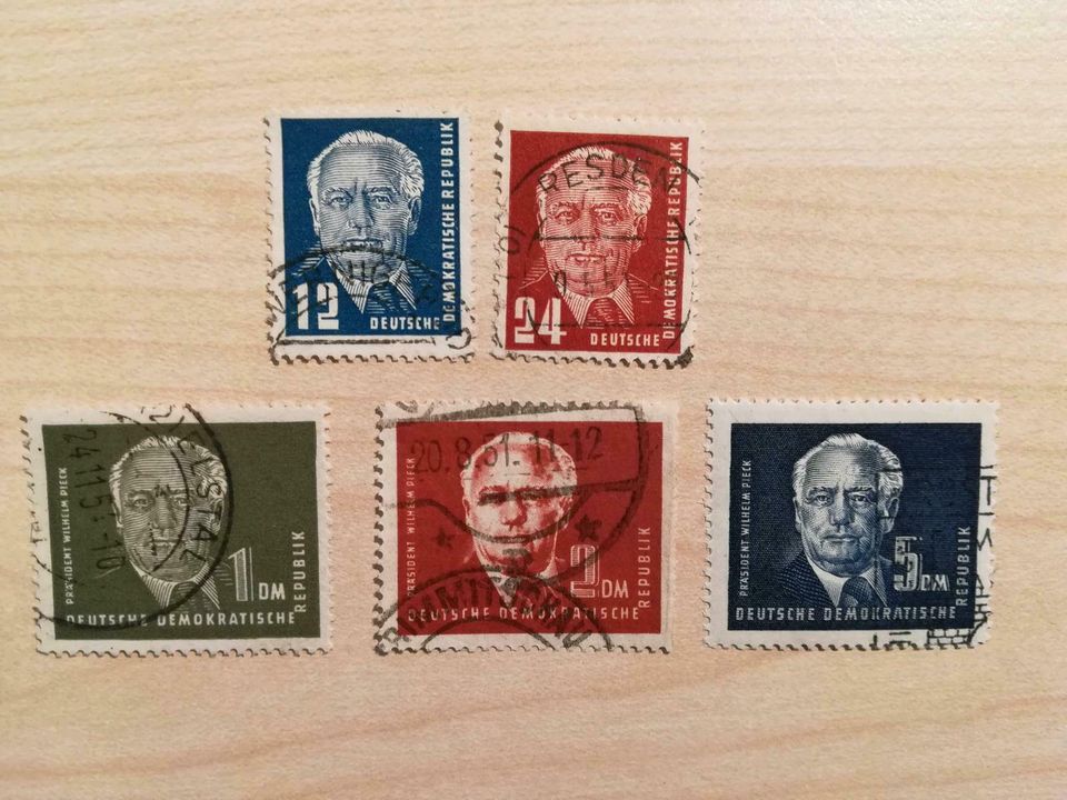 Briefmarken DDR gestempelt Mi.nr 251-255 in Göppingen