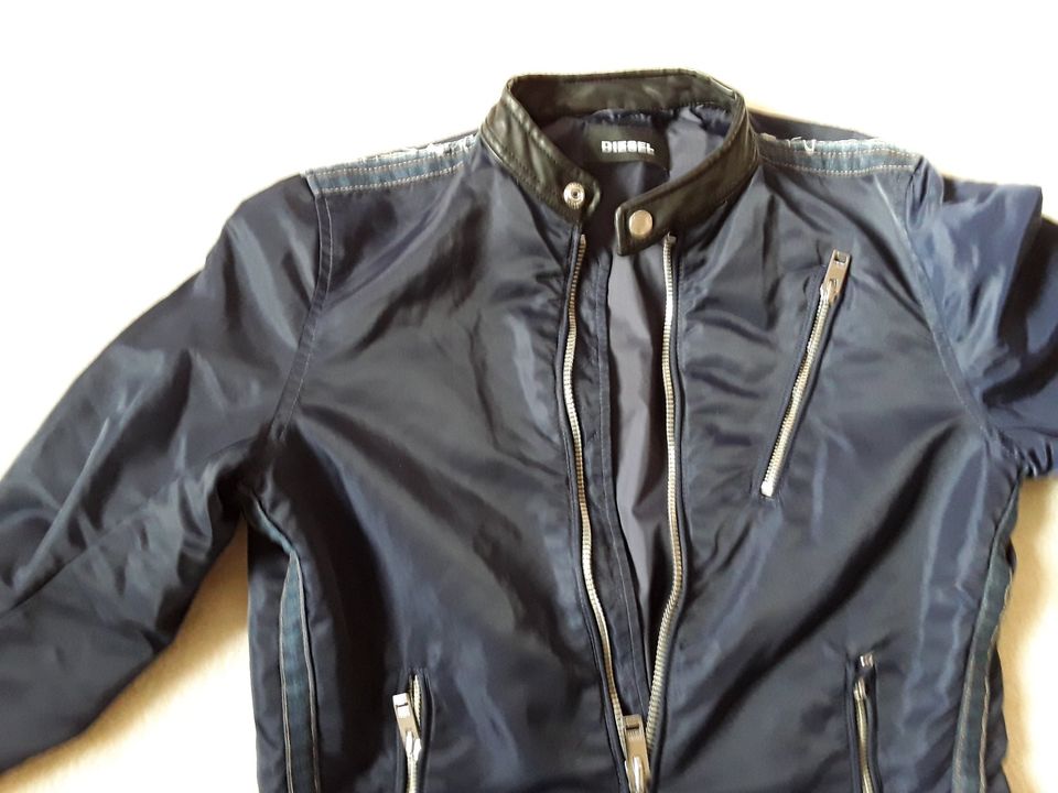 DIESEL Biker Jacket blau NEUwertig Gr S in Bergisch Gladbach