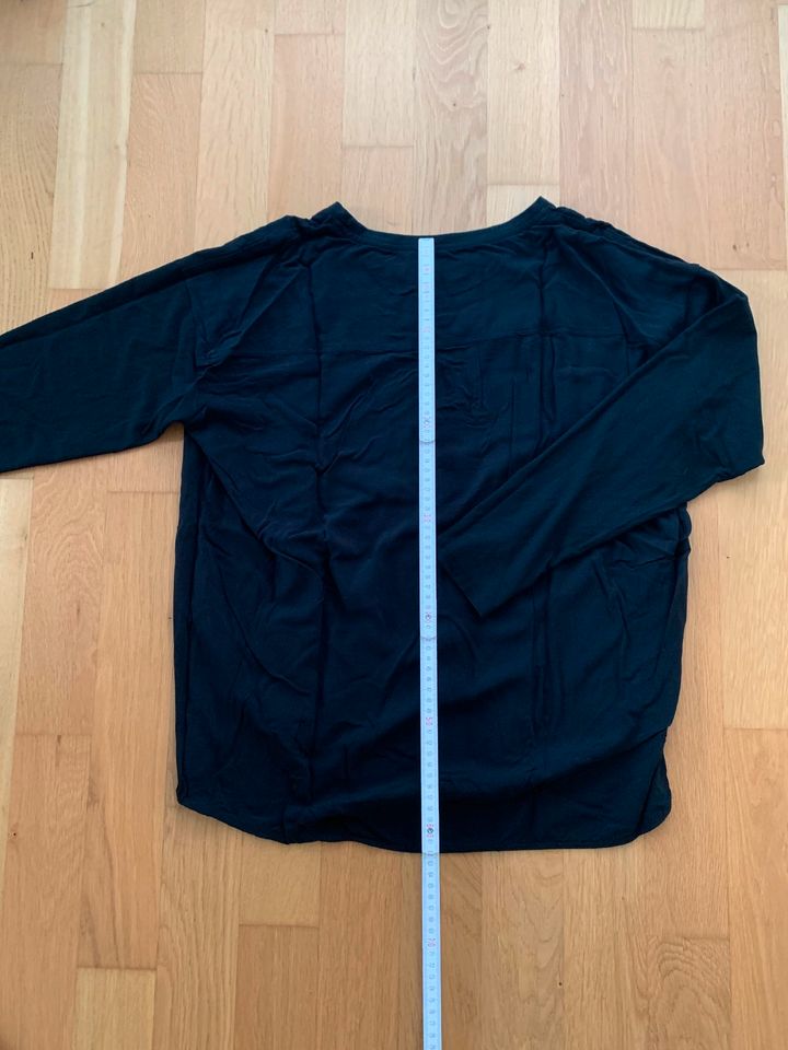 Marc O'Polo Shirt Bluse langarm leichte Viskose schwarz L in Berlin