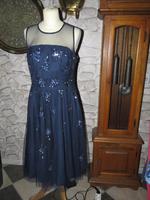 Cocktailkleid Damen C&A Gr. 40 dunkelblau mit Perlen und Paillett Niedersachsen - Rehden Vorschau