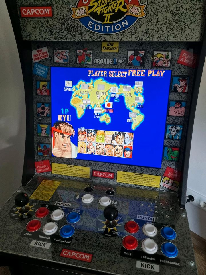 Arcade 1up Streetfighter 2 Championsedition in Porta Westfalica