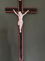 Holz Kreuz mit Porzellan Jesus Bayern - Landsberg (Lech) Vorschau