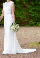 Brautkleid Bianco Evento Denise Ivory Fit and Flare Boho Spitze Bayern - Aschaffenburg Vorschau