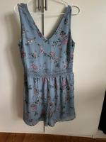 Jumpsuit von Vila 38 Taubenblau hellblau Blumen Hessen - Münster Vorschau