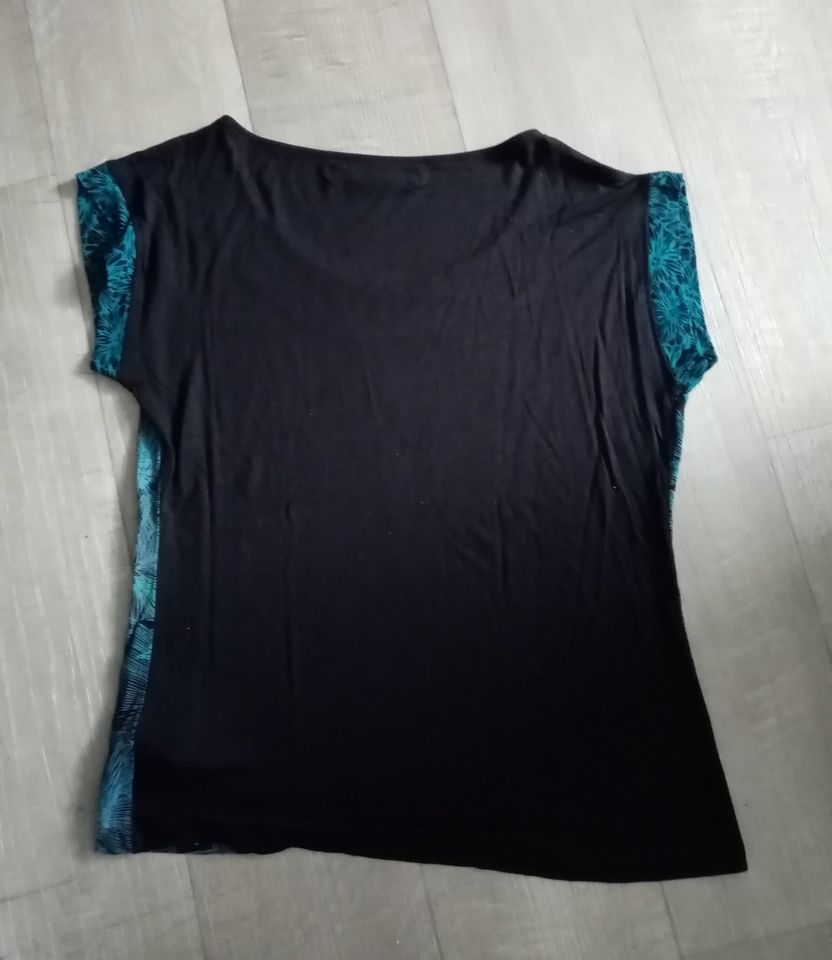 Koröshi - Shirt blau / schwarz (Gr. S / 36, Viskose) in Freiberg