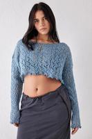 Urban Outfitters Gestrickter Dünner Crop-Top Pullover Y2K Indie S Frankfurt am Main - Fechenheim Vorschau