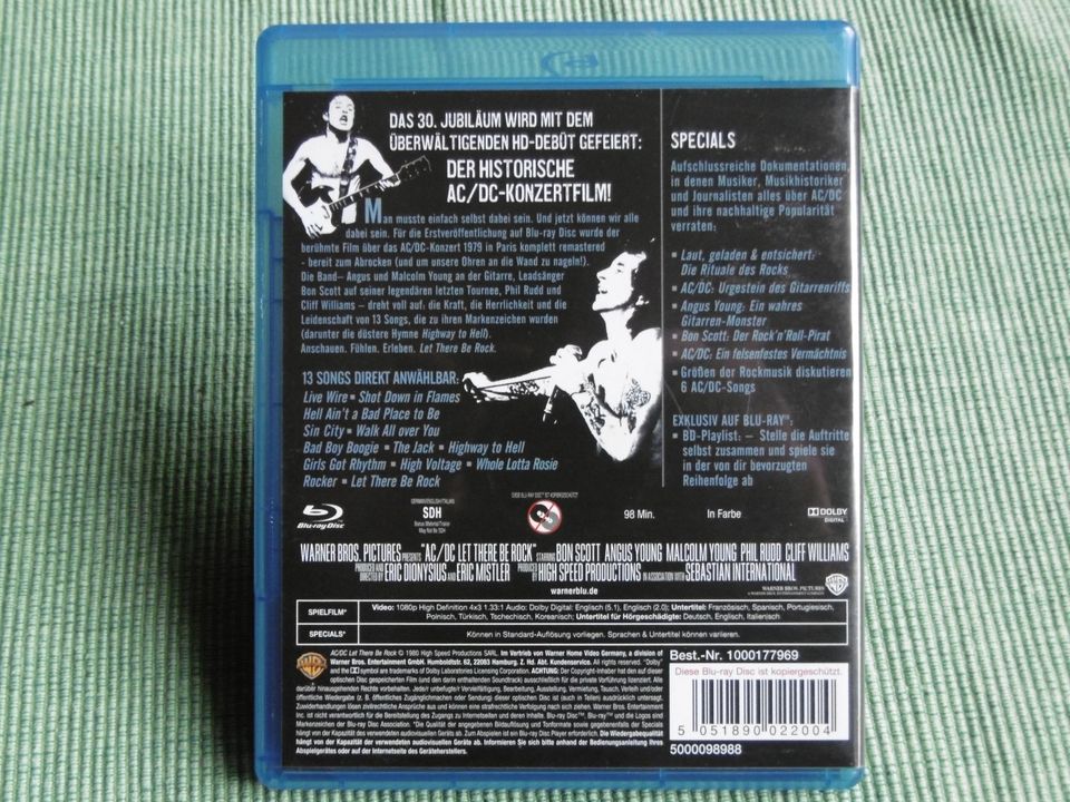 AC DC Let There Be Rock Blue Ray in Bensheim