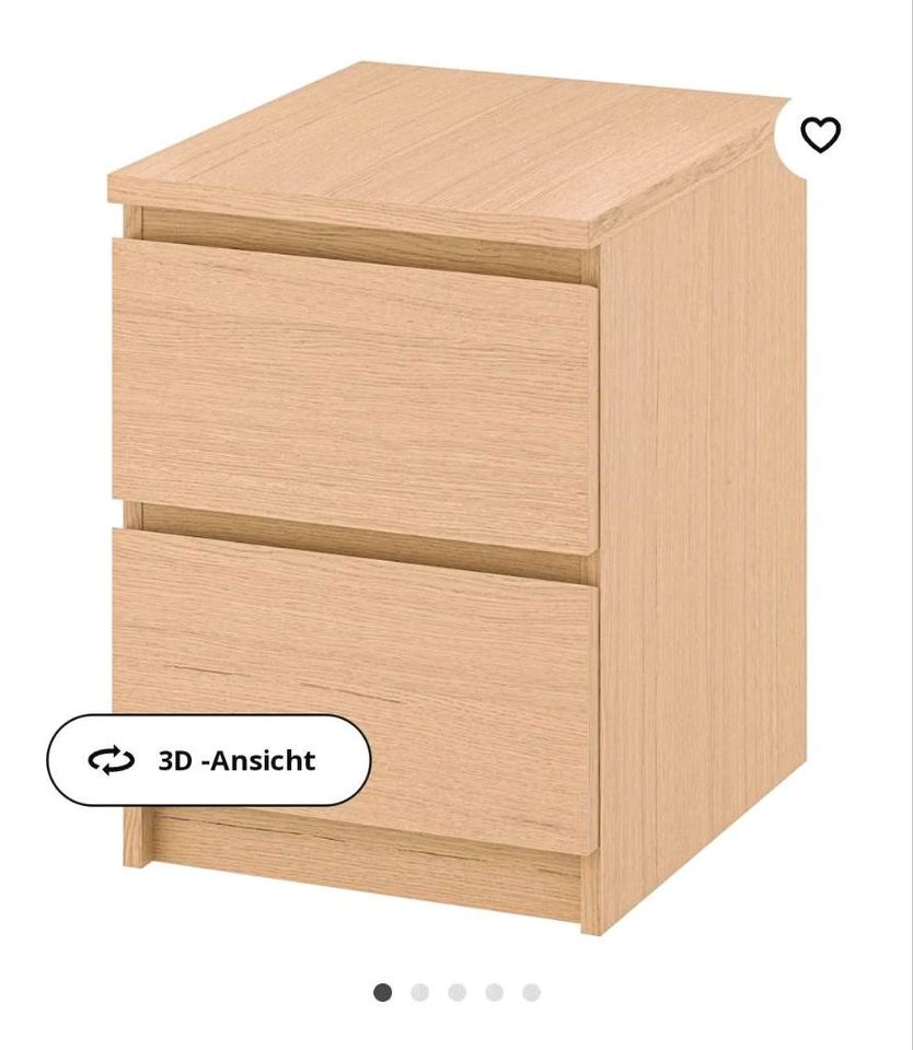 Kommode MALM (IKEA) schmal, 2 Schubladen in Bonn