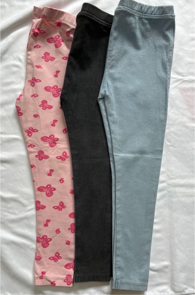 Mädchen Leggings dünn 3 Stk. 104/110 in Pforzheim