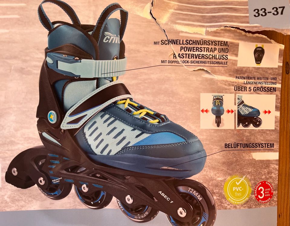 Kinder softboot inlineskates Gr. 33-37 in Lichtenstein