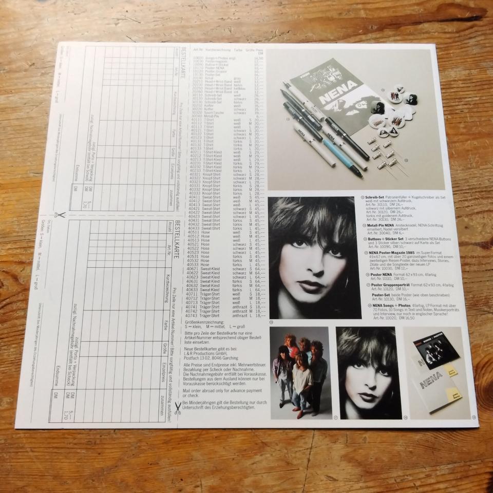 Nena Feuer & Flamme LP 1985 Vinyl vg+ Irgendwie Irgendwo +Katalog in Kiel