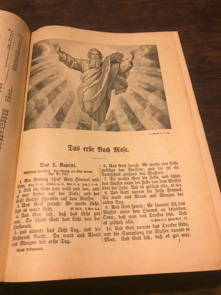 Antiquarische Luther-Bibel ca. 1900 Verlag von Carl Hirsch in Köln