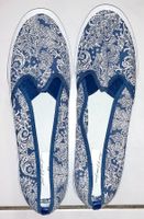 NEU Sneaker Stoff blau weiß Paisley Muster Ranken Floral 40 Niedersachsen - Ganderkesee Vorschau