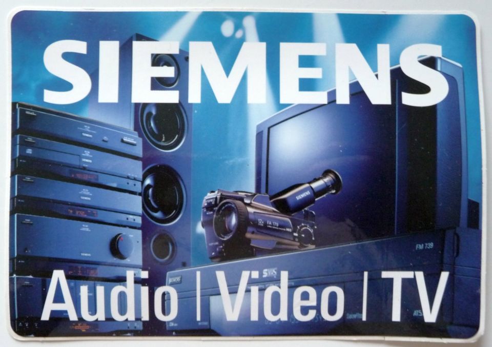 Aufkleber Siemens Audio Video TV in Niedersachsen - Melle | Weitere TV &  Video Artikel gebraucht kaufen | eBay Kleinanzeigen ist jetzt Kleinanzeigen