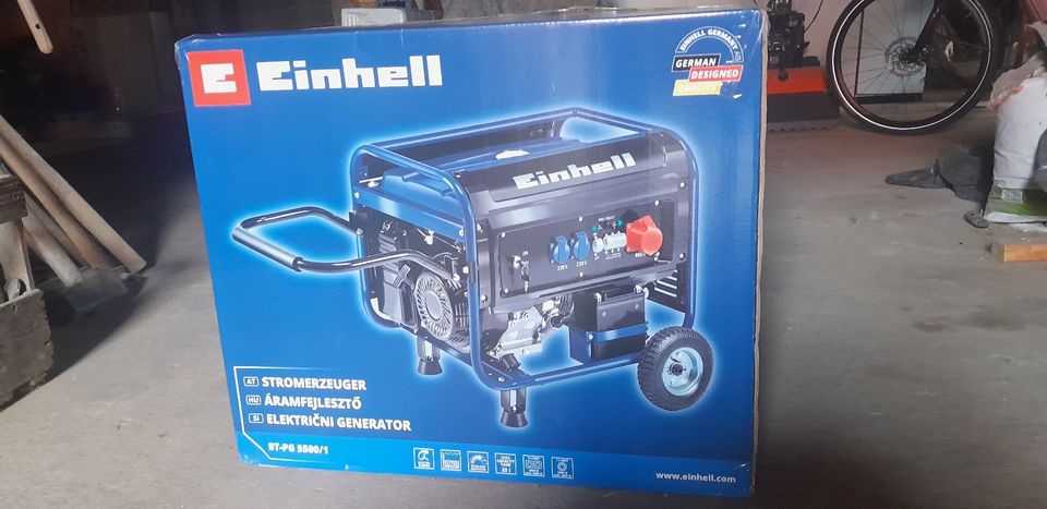 Notstromaggregat Stromerzeuger Generator Einhell BT-PG 5500/1 NEU in  Baden-Württemberg - Limbach | eBay Kleinanzeigen ist jetzt Kleinanzeigen