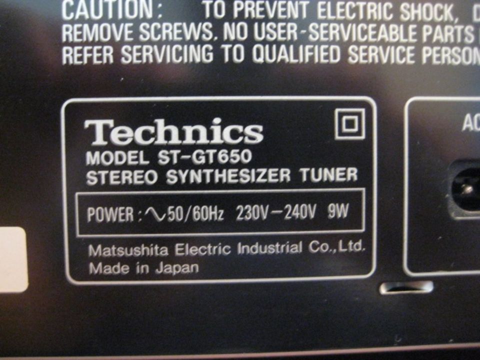 Technics ST-GT650 Stereo Synthesizer Tuner in Frankfurt (Oder)