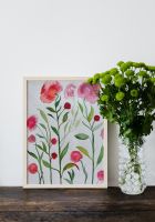 Gemälde Bild Aquarelle Blumen A4 ohne Rahmen neu Nordrhein-Westfalen - Rheinbach Vorschau