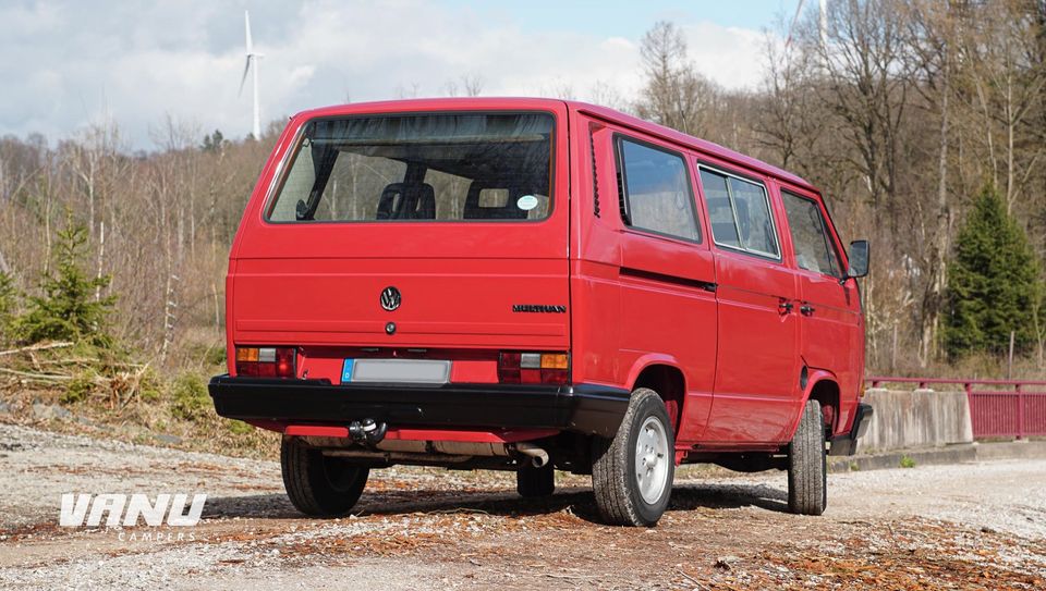 VW T3 Multivan 2,1 WBX 5-Gang Tornadorot WoMo Zulassung Rest-TÜV in Göttingen