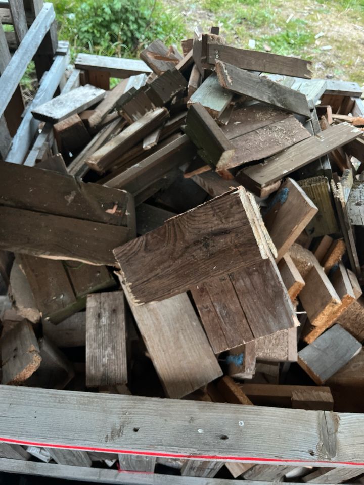 Paletten Brennholz, Feuerholz, Lagerfeuer in Nettetal