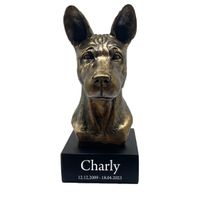 Hund Statue mit Gravur 17 Basenji, Bronze, Harz, Skulptur, Figur Hessen - Karben Vorschau