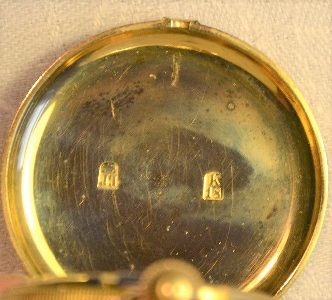 Taschenuhr Jules Jürgensen Wippe Chronometer 18K Gold ca. 1850 in Berlin