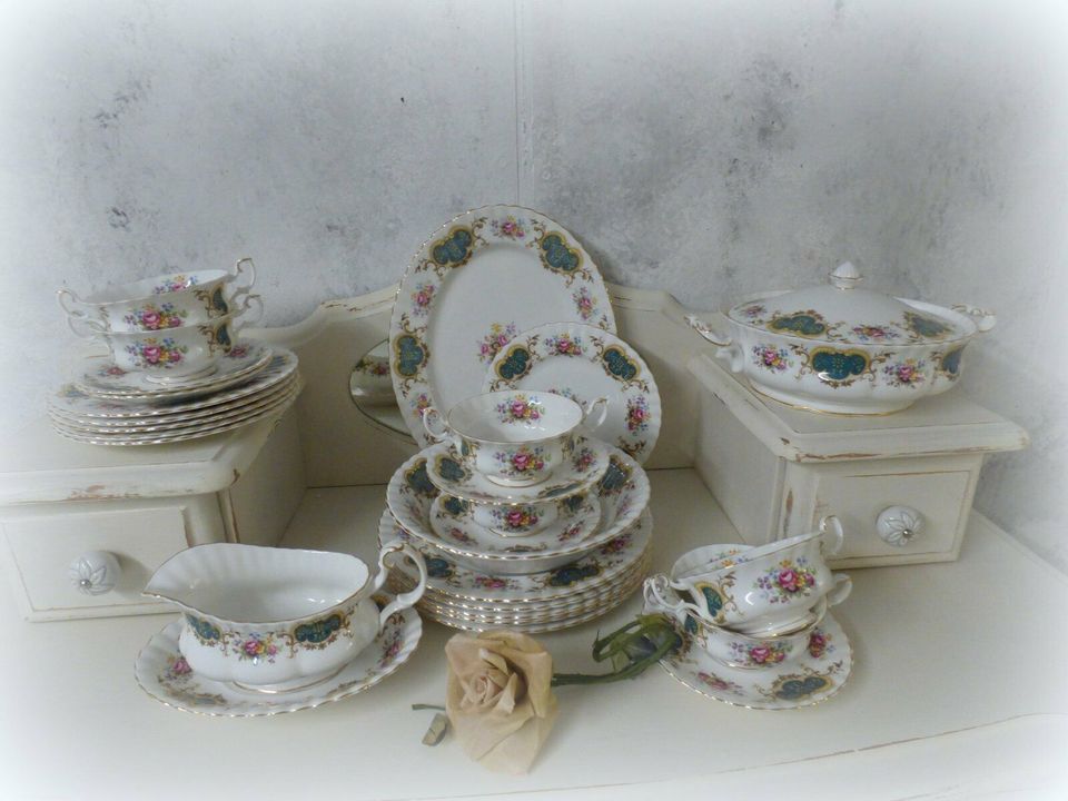 Tafelservice Royal Albert bone china berkeley Suppentassen Teller in Varel